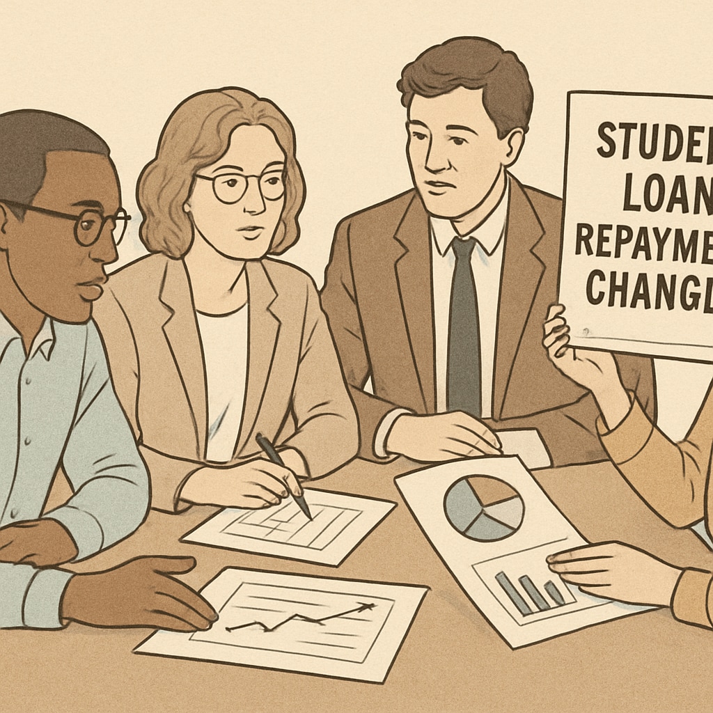 Educators discussing SAVE plan student loan repayment increases.