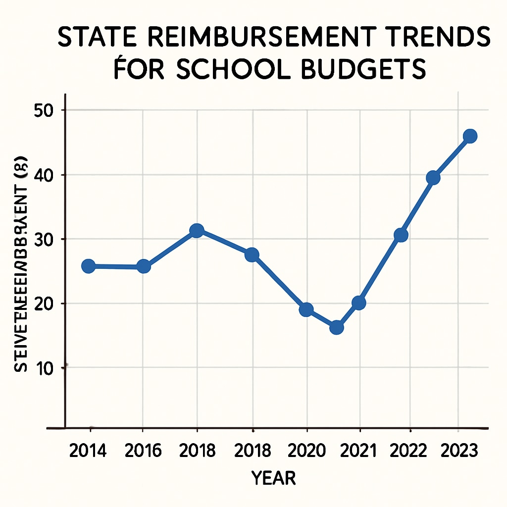 State reimbursement trends for school funding in K12 education.