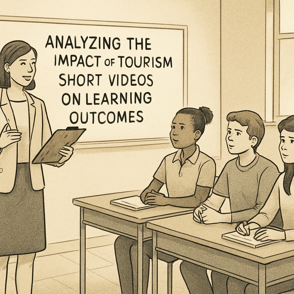Researcher analyzing tourism short videos' educational impact through focus groups.