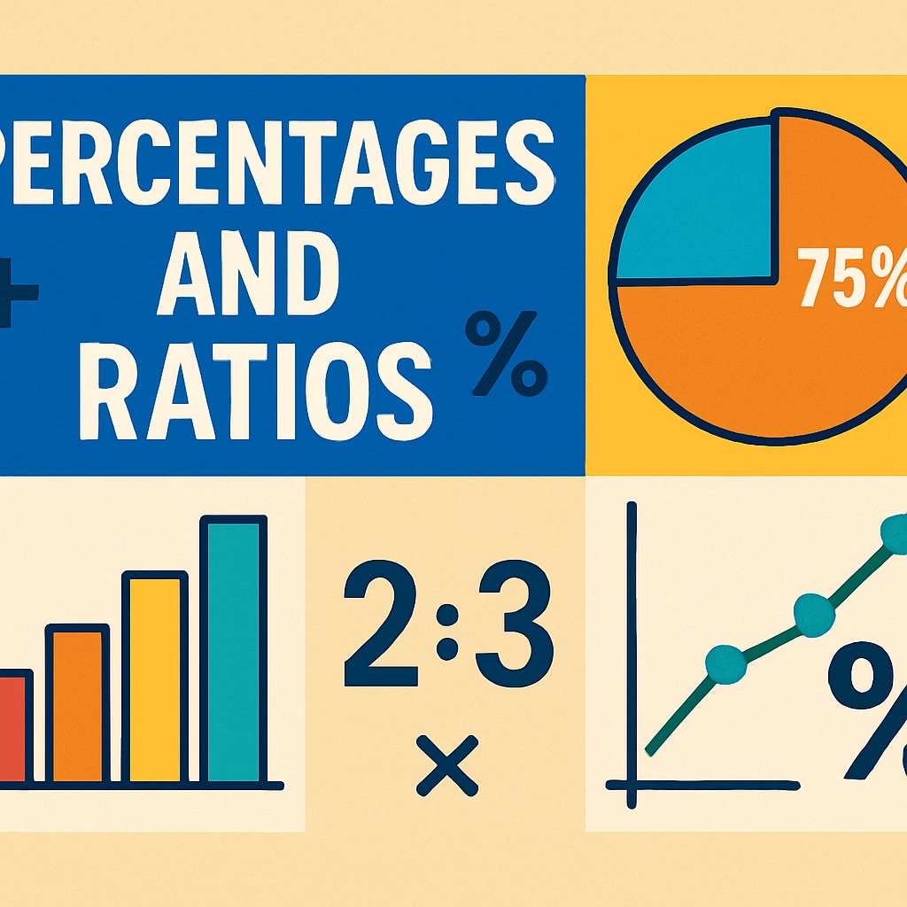 A screenshot or thumbnail of a YouTube video tutorial focusing on percentages and ratios, showcasing its educational content. A YouTube tutorial explaining percentages and ratios for campus recruitment mathematics tests.