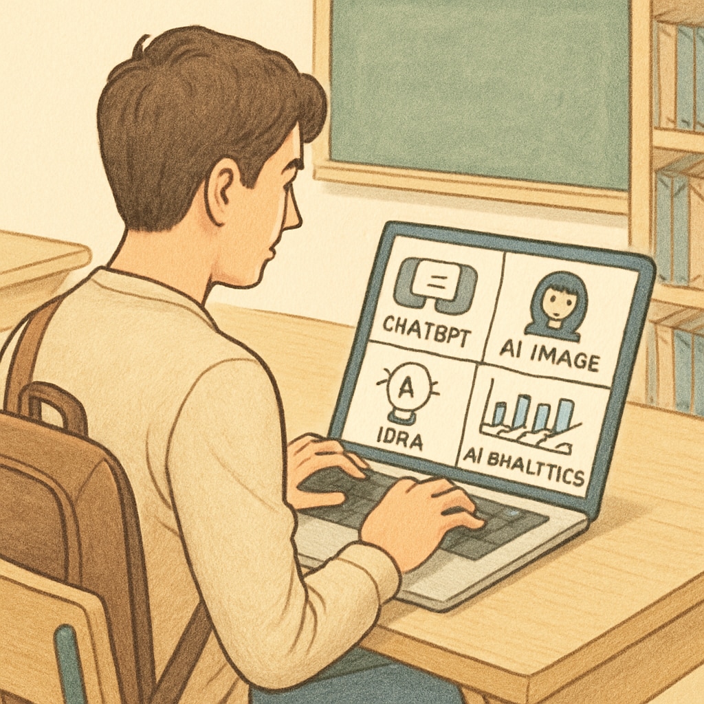A university student interacting with ChatGPT Plus, Perplexity Pro, and Claude Pro.