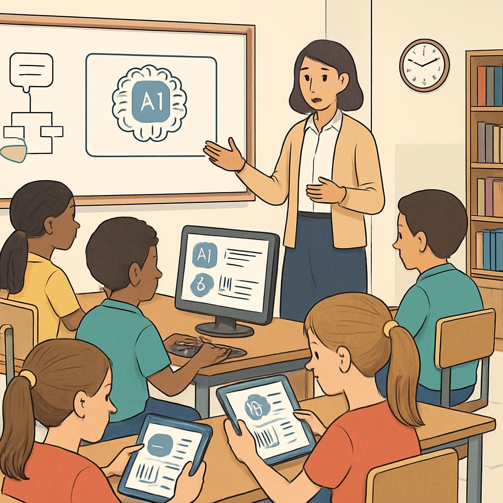 AI subscription services enhancing classroom education with student interaction.