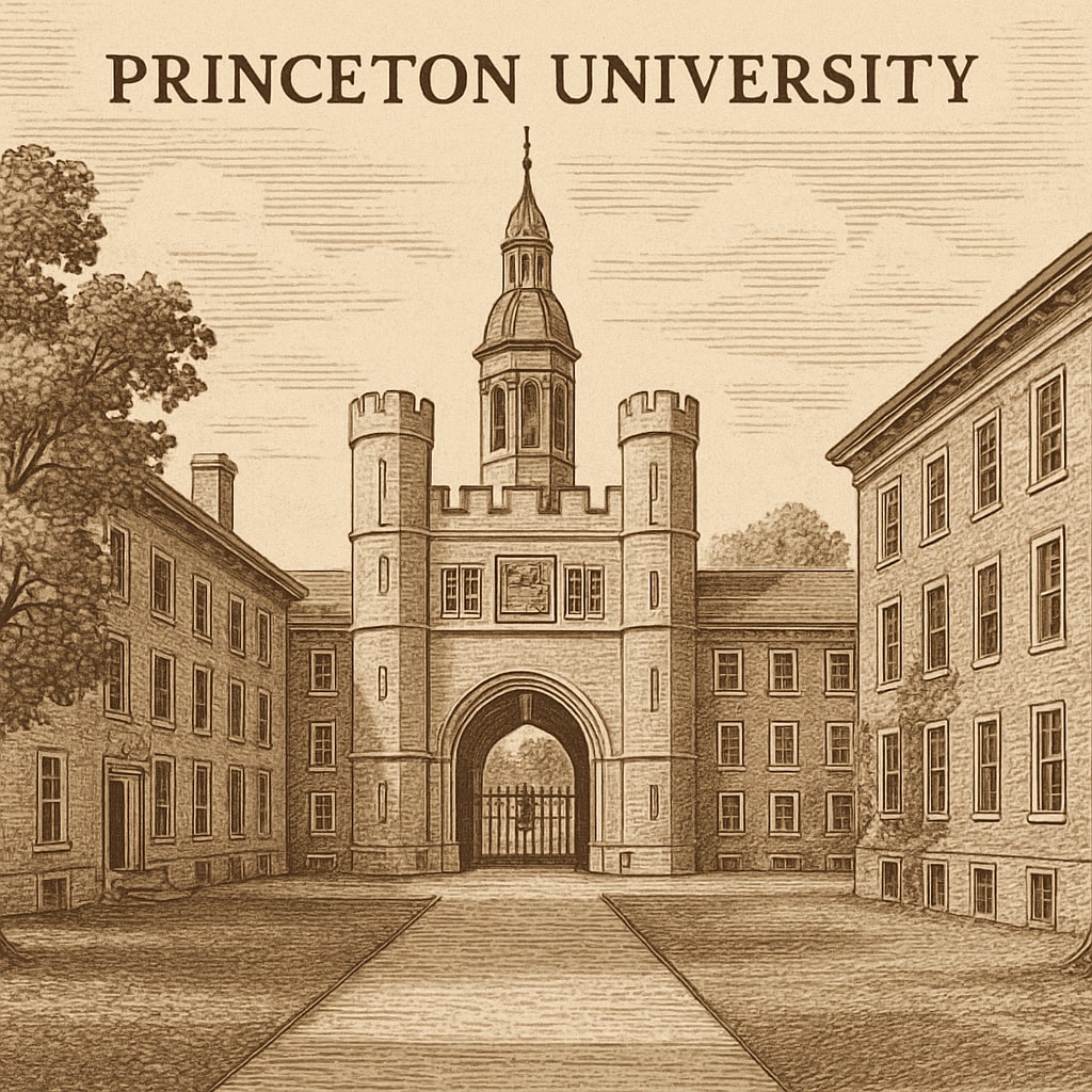 Princeton University's campus highlighting its historical and academic prestige.