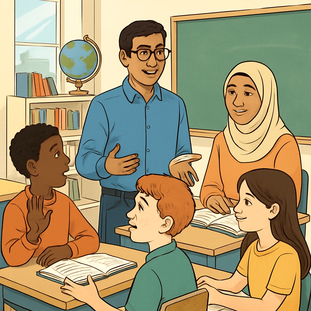 Diverse students in a classroom discussion, showing education beyond Ivy League.