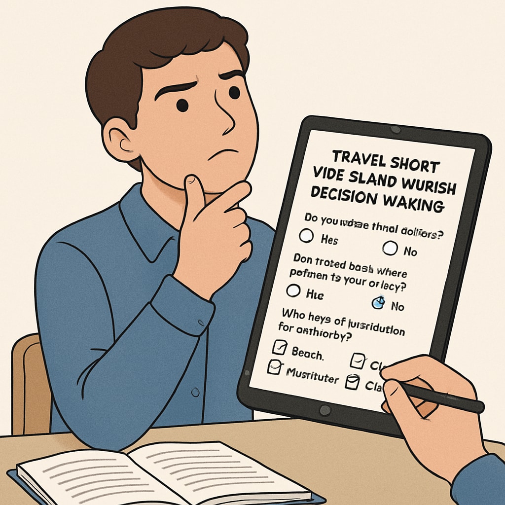 Survey participant contributing to travel short video research for a master’s thesis.