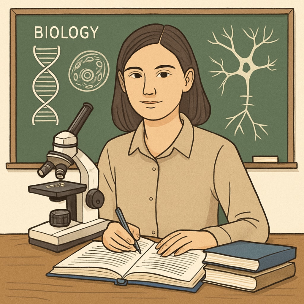 Biology to education career transition.