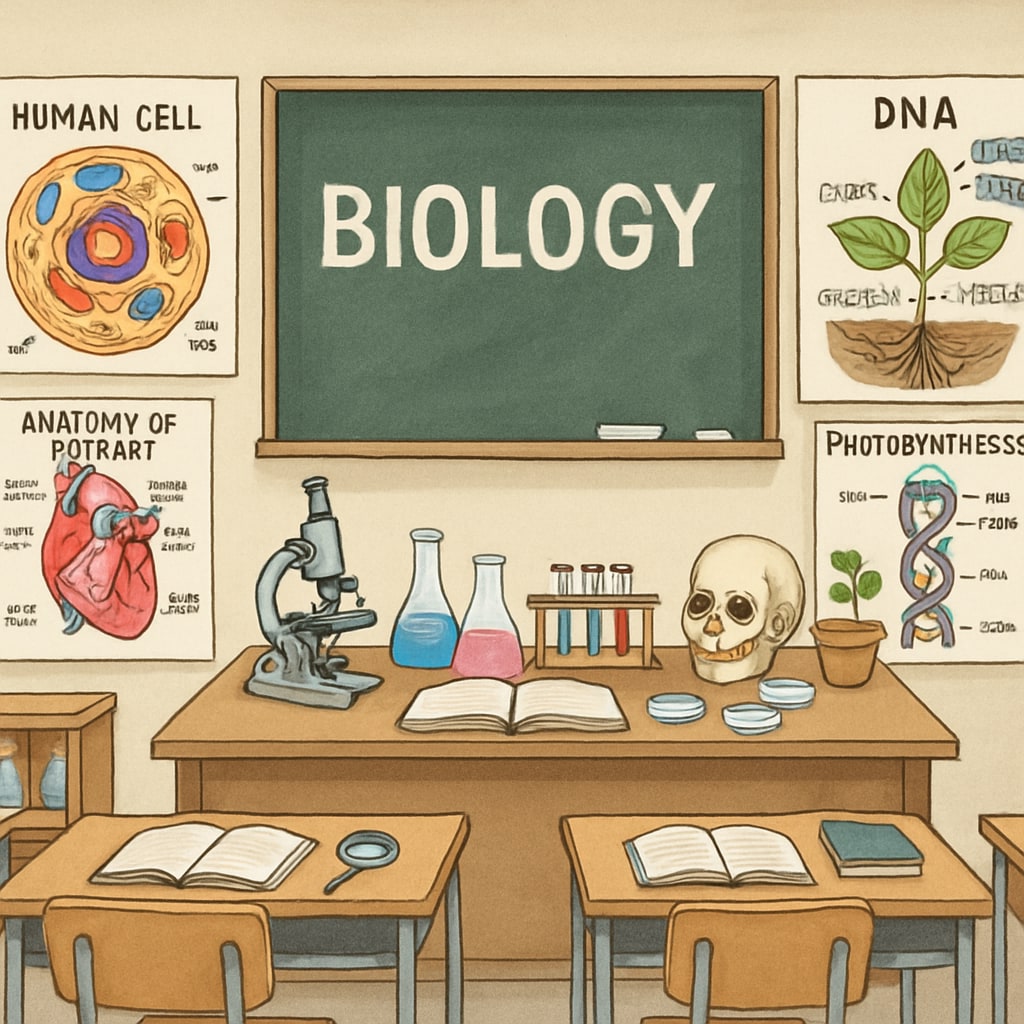 STEM classroom with teaching tools.