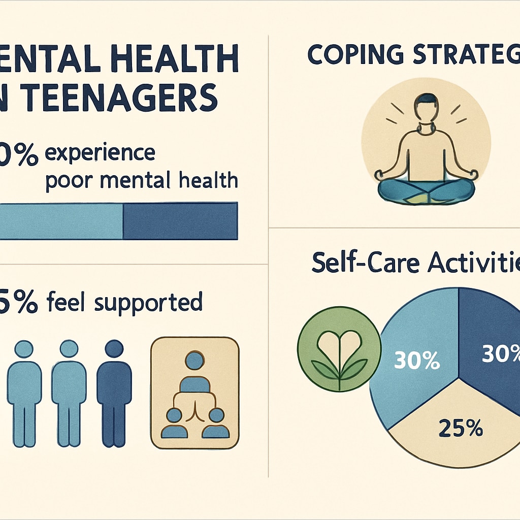 Slide presentation on mental health topics for high school students.