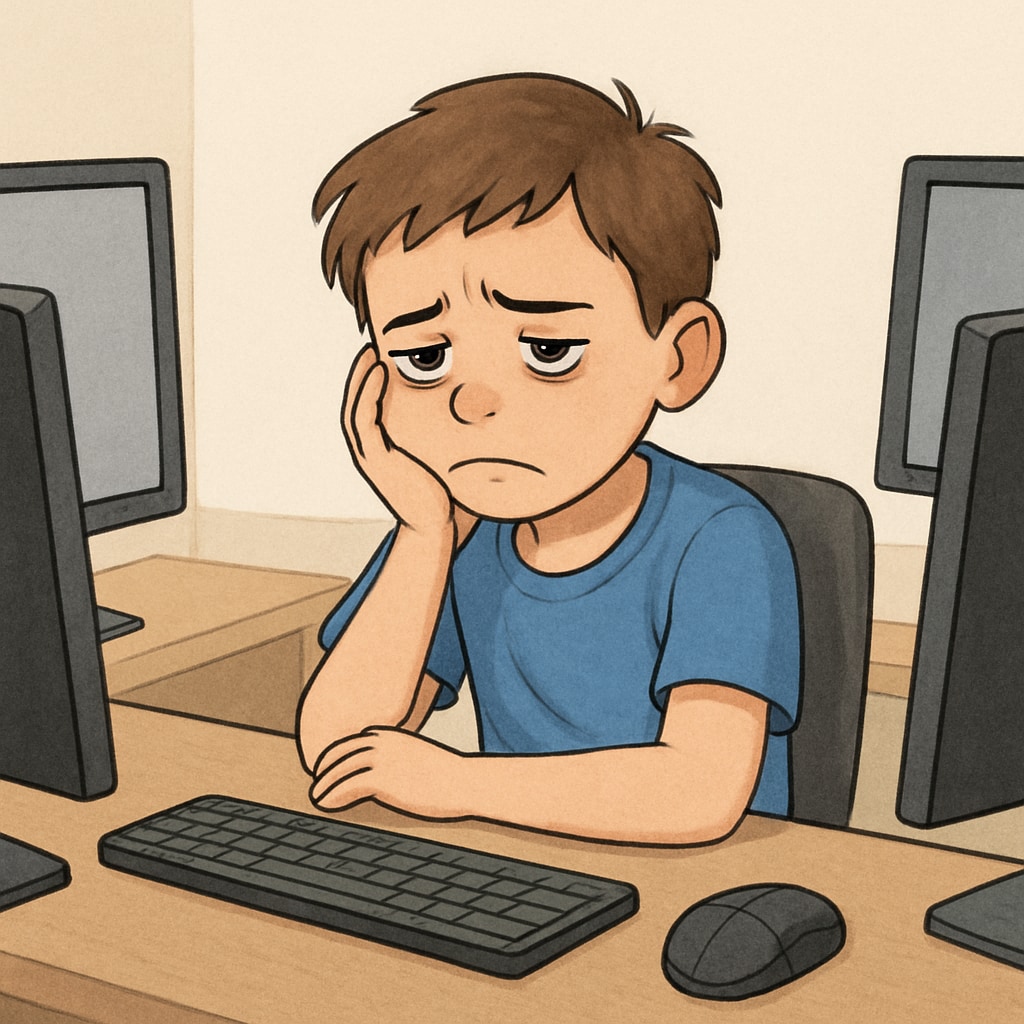 Child fatigue and stress due to technology addiction
