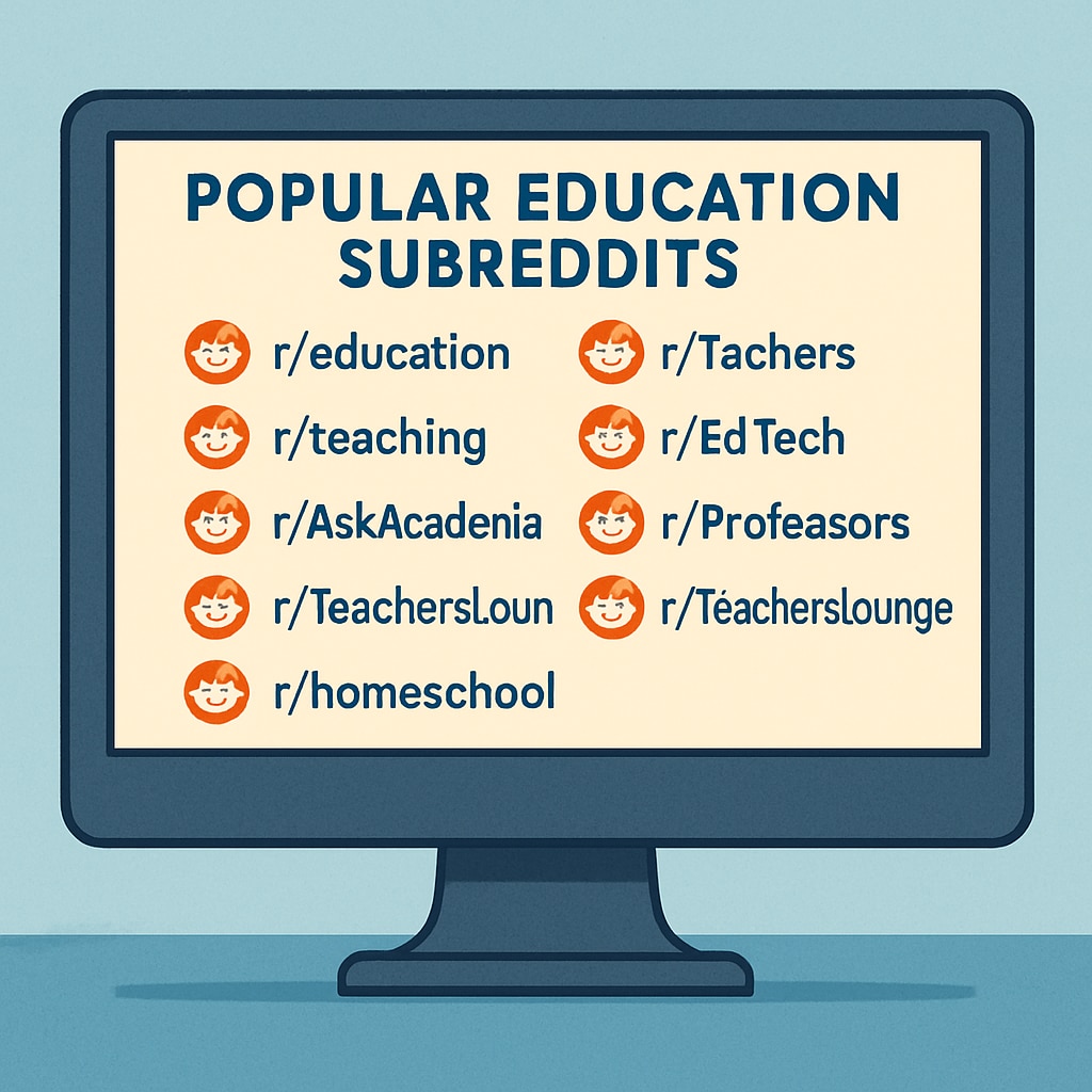 Subreddits for teachers and educators on Reddit.