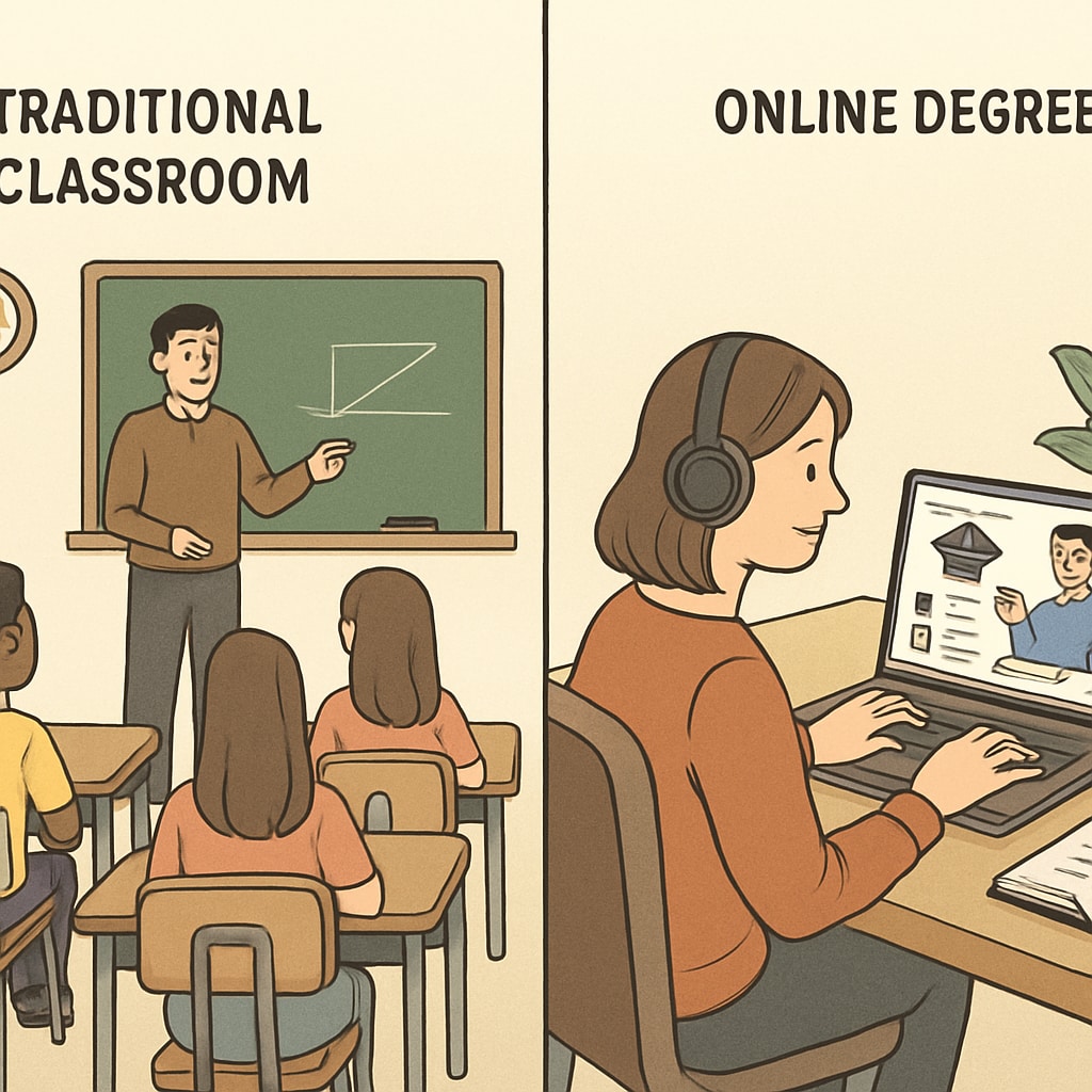 Online degree platforms offering flexible learning for dual degree students.