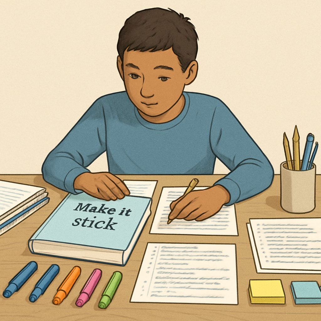 A student reading 