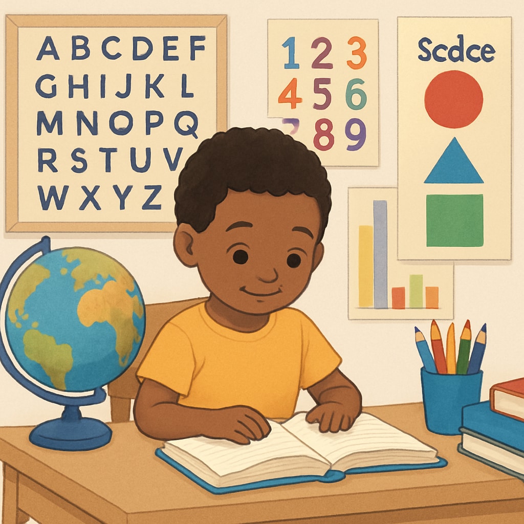 Child reading in a classroom to symbolize Whole Language and Phonics approaches.