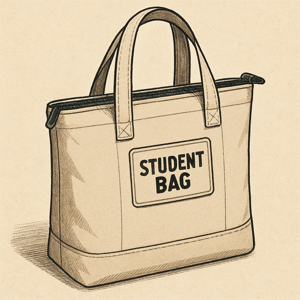 Stylish and practical tote bag for university students