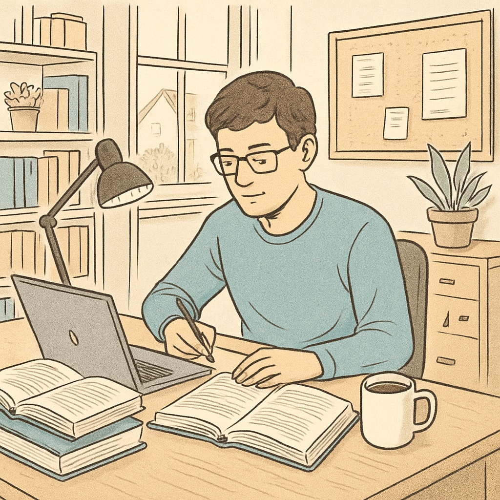 A student taking an online course, illustrating pathways to dual degrees in education and engineering.