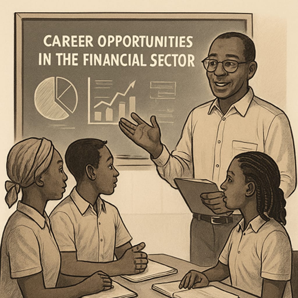 Mentorship for career planning in Mali’s financial sector students.
