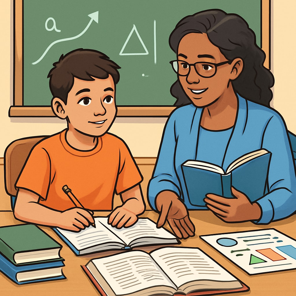 Tutoring session for UK dropout youth seeking education recovery.