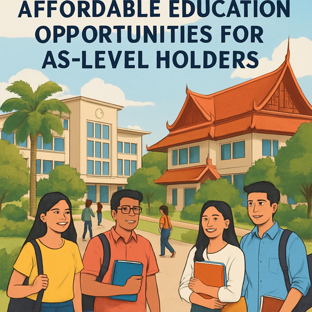 Affordable university campus in Southeast Asia for AS-Level students