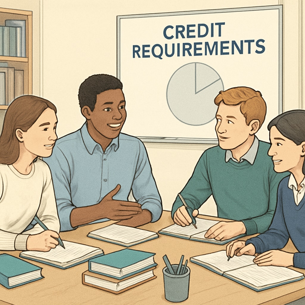 UK students studying academic credit requirements for master's degrees