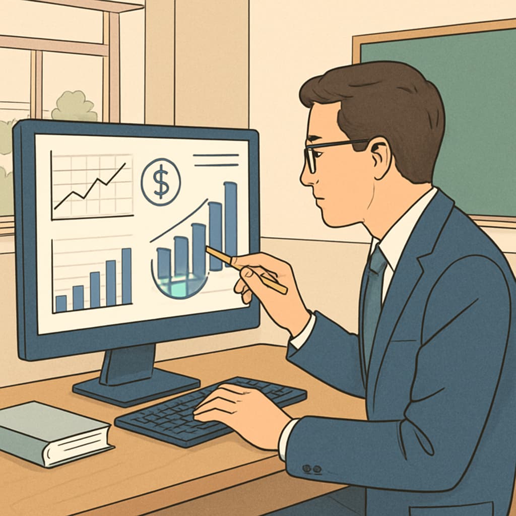 Business analysis and finance tools used in K12 education sector.