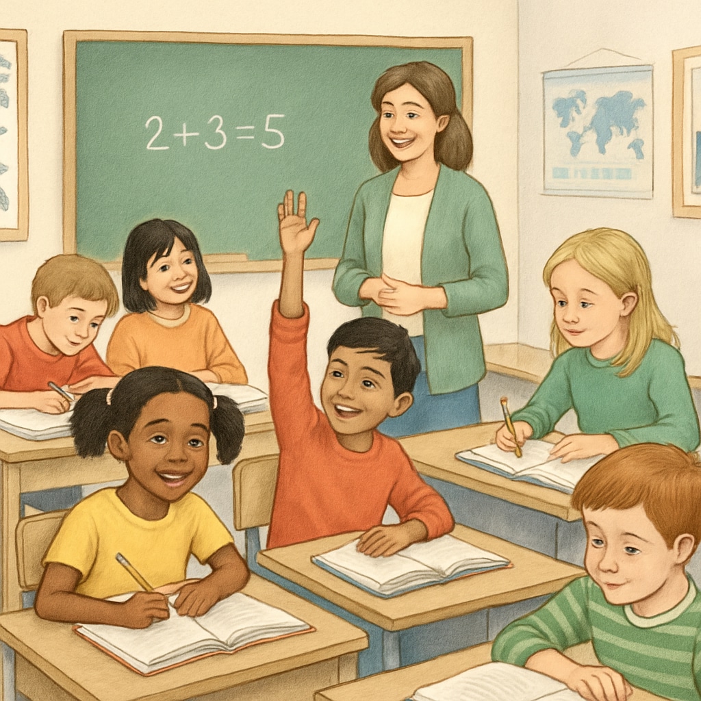 Students learning in a classroom, representing the significance of educational access.