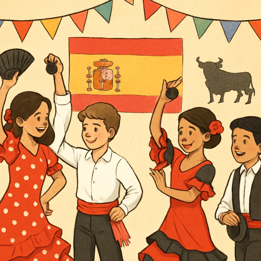 Students engaging in Spanish cultural activities for cultural adaptation