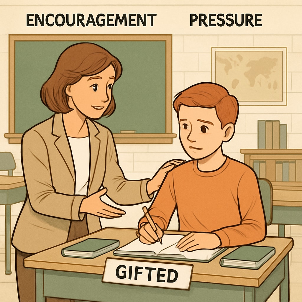 Teacher engaging with a 