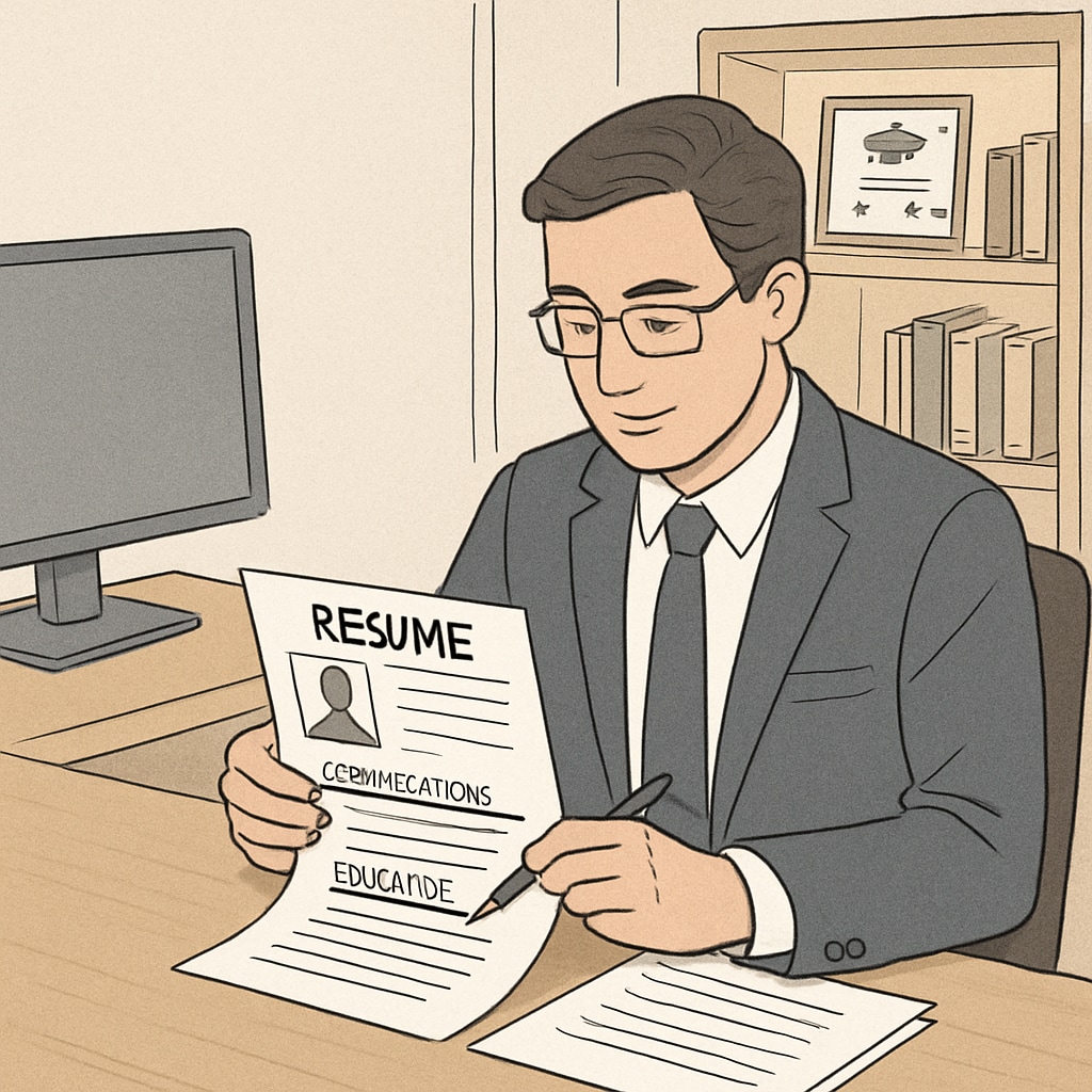 Resume review highlighting certification over college degree.