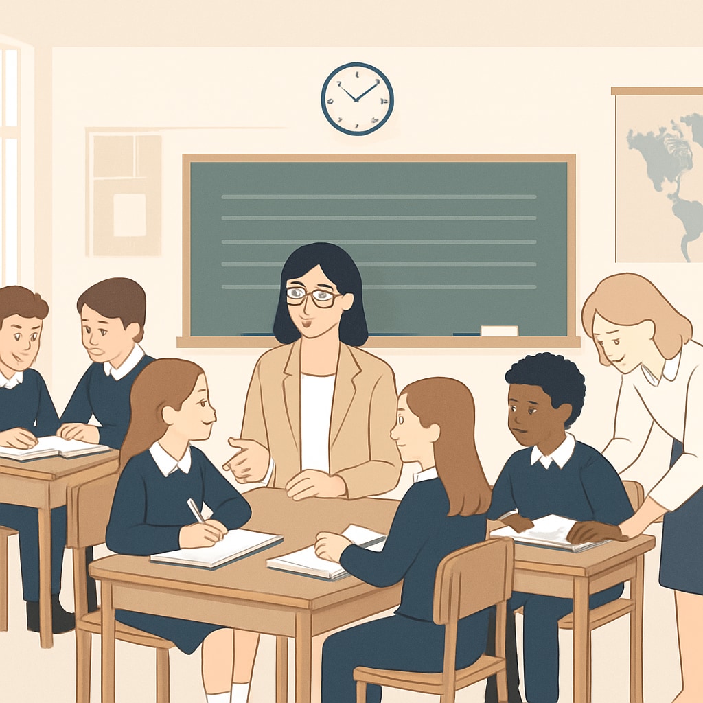 Private classroom with small groups of students and individualized teaching methods.