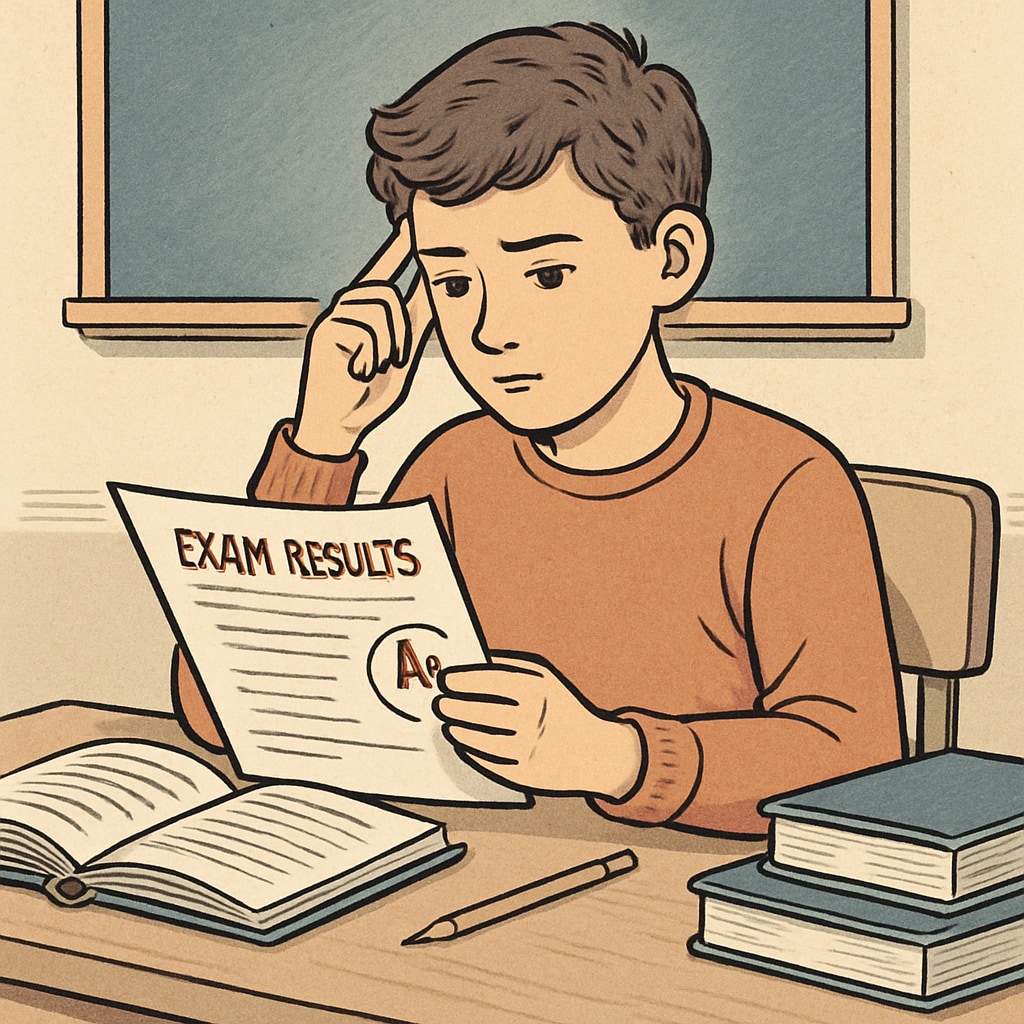 A student reflecting on academic performance and future prospects after GCSE results.