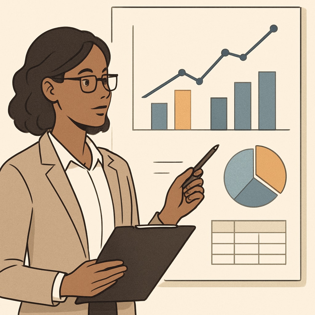 A close-up of a professional analyzing charts and graphs, representing data-driven strategies in education. Professional analyzing graphs to represent data-driven strategies in student success.