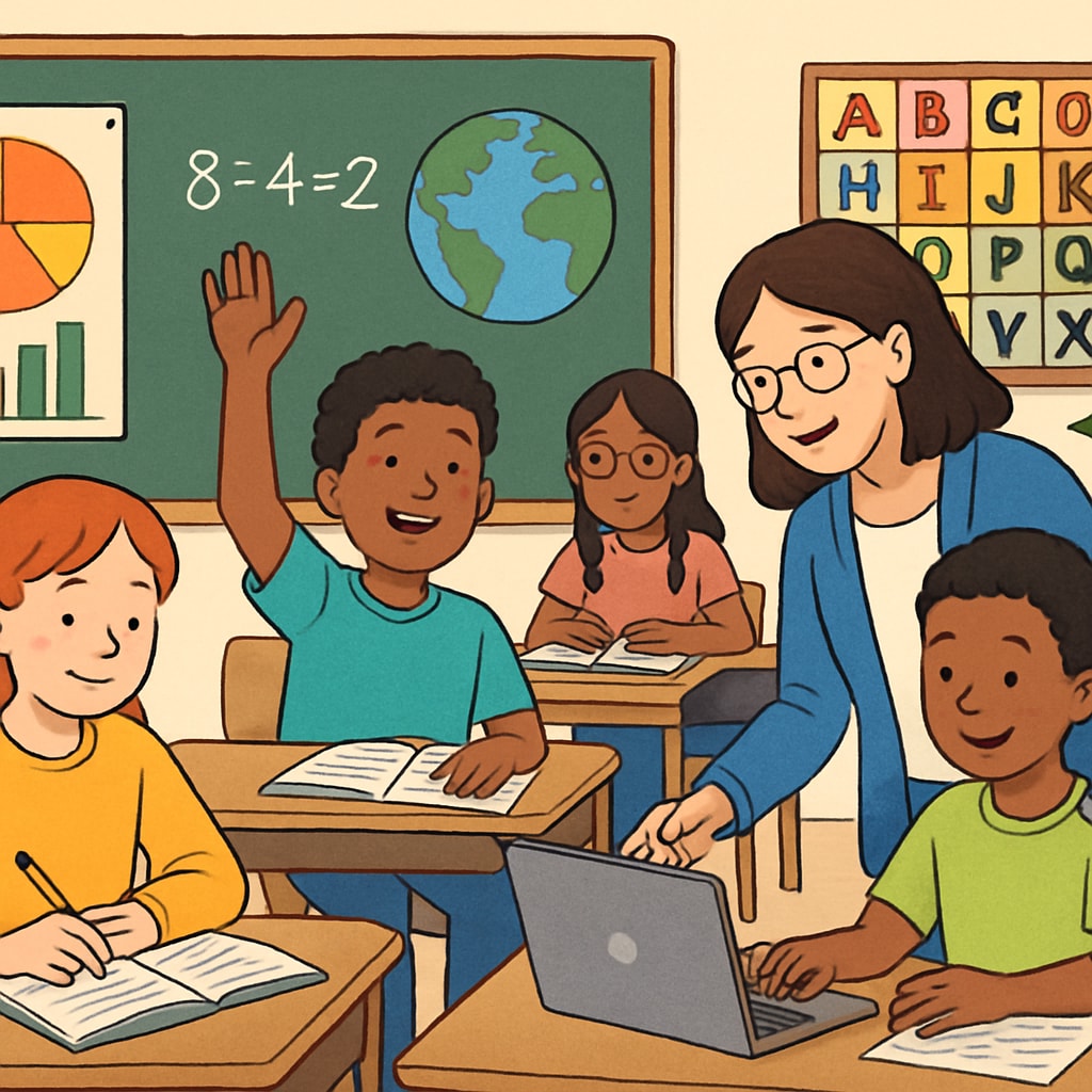 A diverse classroom environment promoting personalized teaching methods to enhance student learning.
