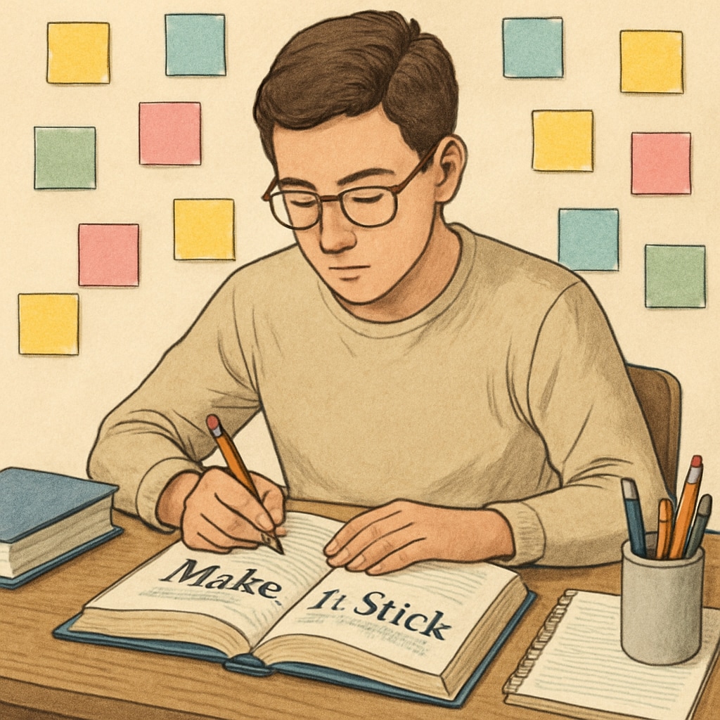 A student studying at a desk with A student using