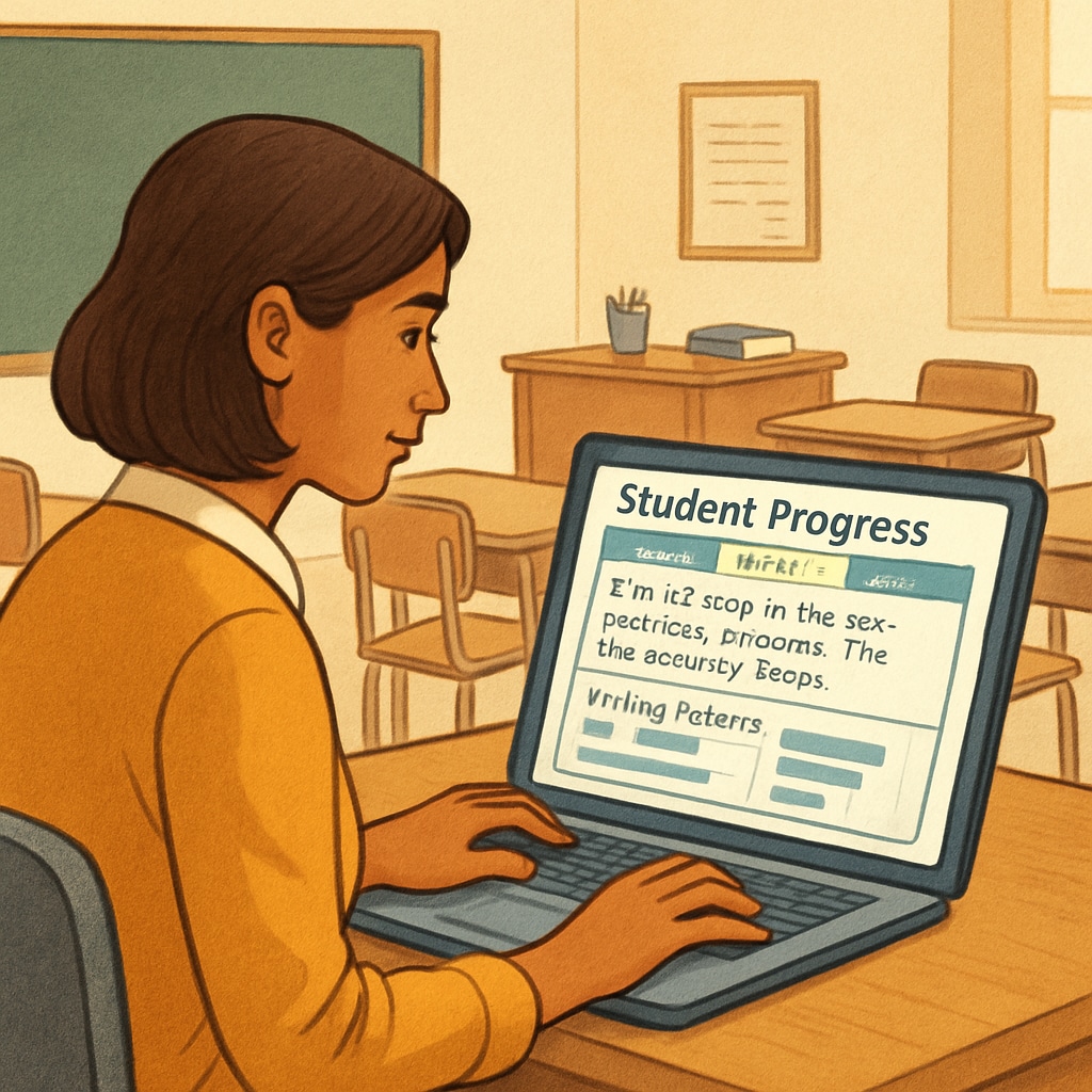 Teacher using GPTZero to monitor academic integrity and writing behaviors.