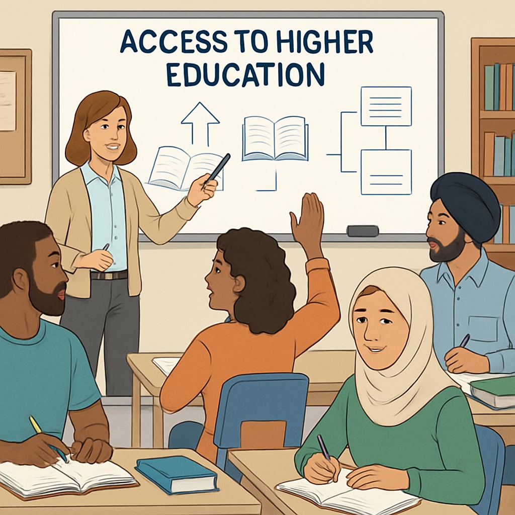 Students in an Access to Higher Education course, representing academic recovery options in the UK.