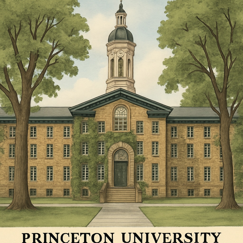 Princeton University’s Nassau Hall symbolizing Ivy League prestige.