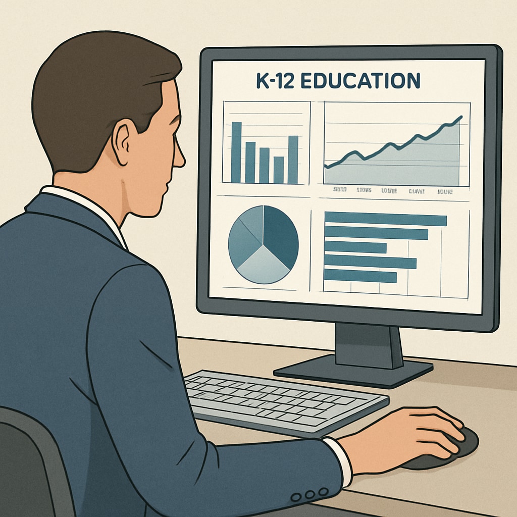 Business analytics and finance in K12 education.