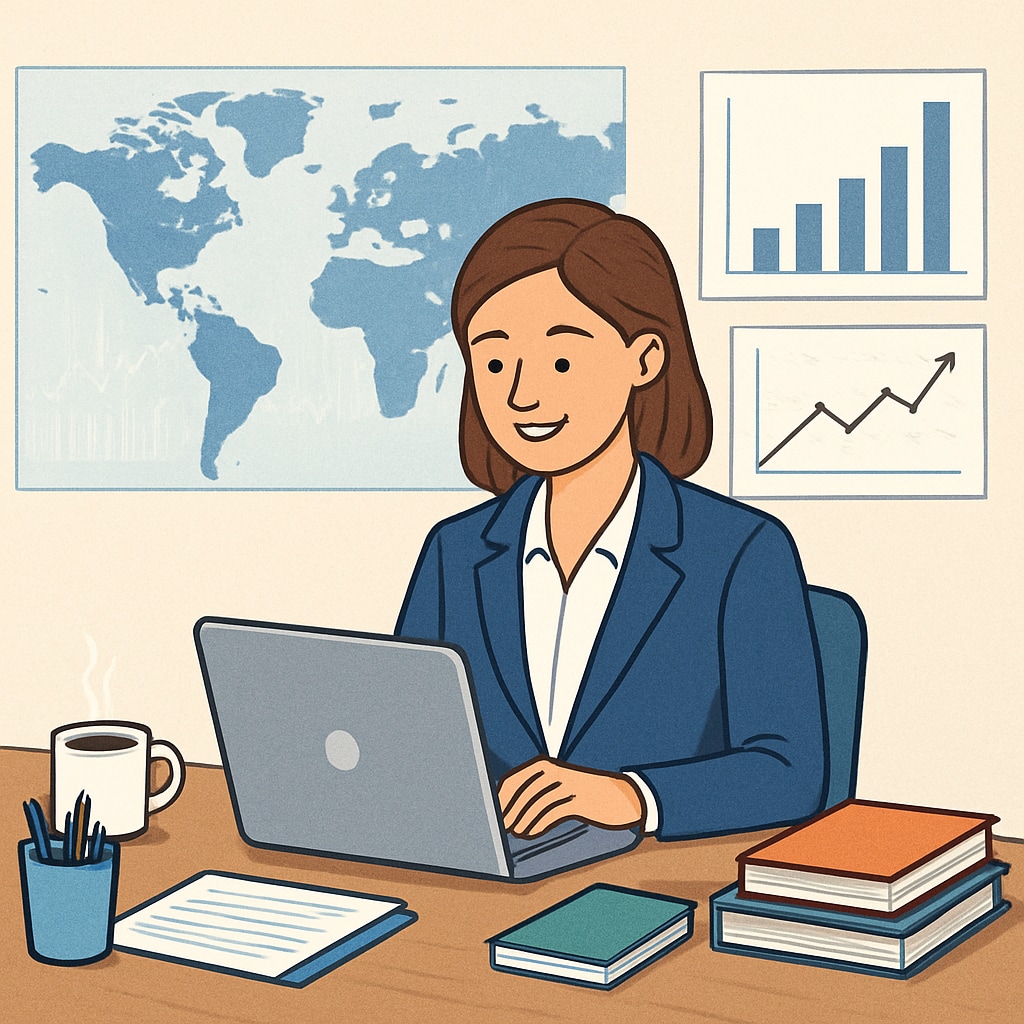 Career development through remote financial work for global companies
