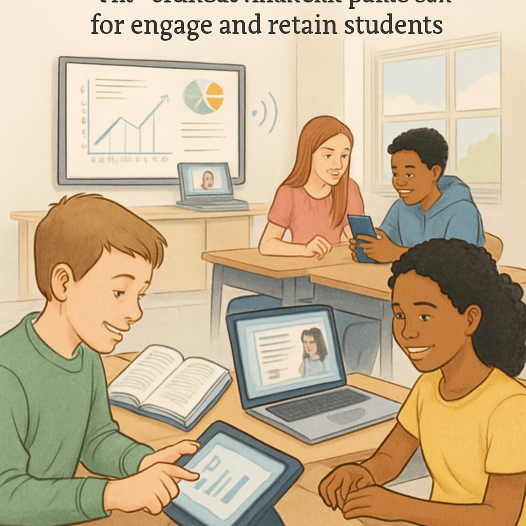 Students engaging with technology in a classroom environment, showcasing public schools' adaptation to modern educational needs.