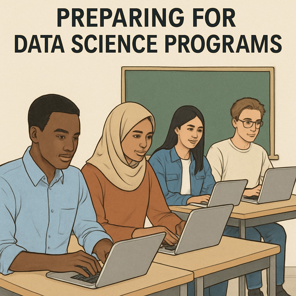 International students preparing for data science programs at U.S. universities.