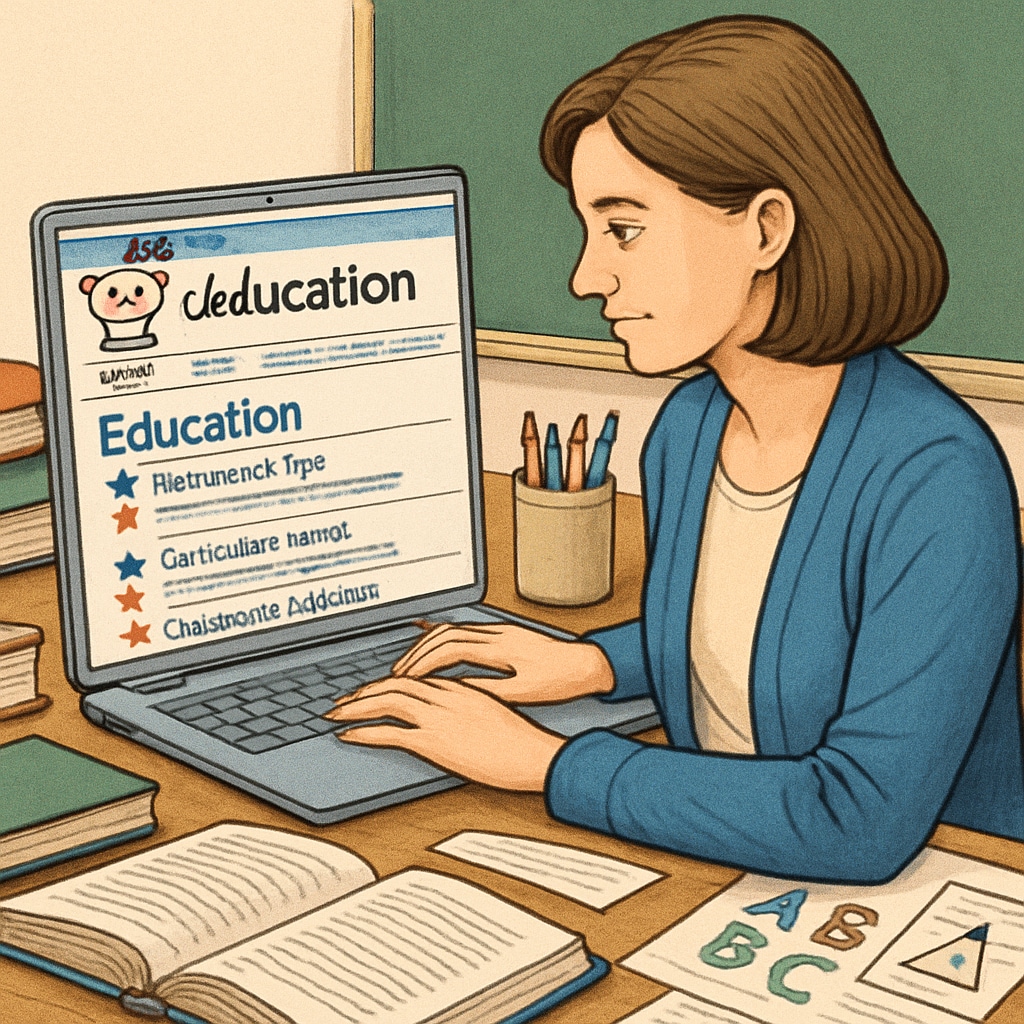 A teacher browsing Reddit education subreddits on a laptop, highlighting a vibrant online community. A teacher exploring Reddit education subreddits to find teaching resources and discussions.