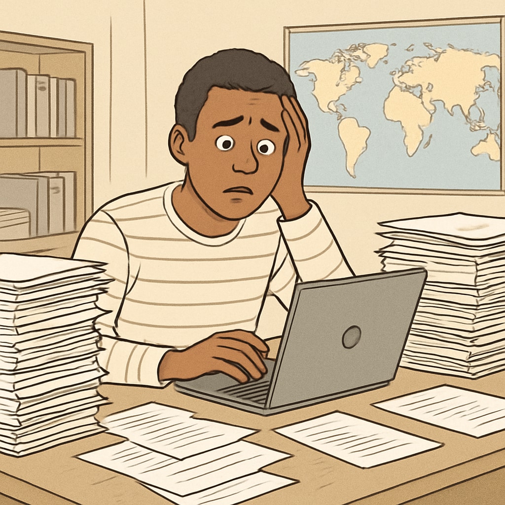 A student facing visa complications due to educational disparities.
