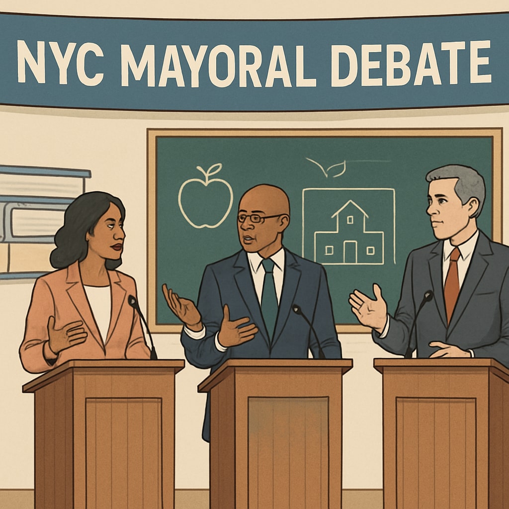 NYC mayoral debate focused on education policies.