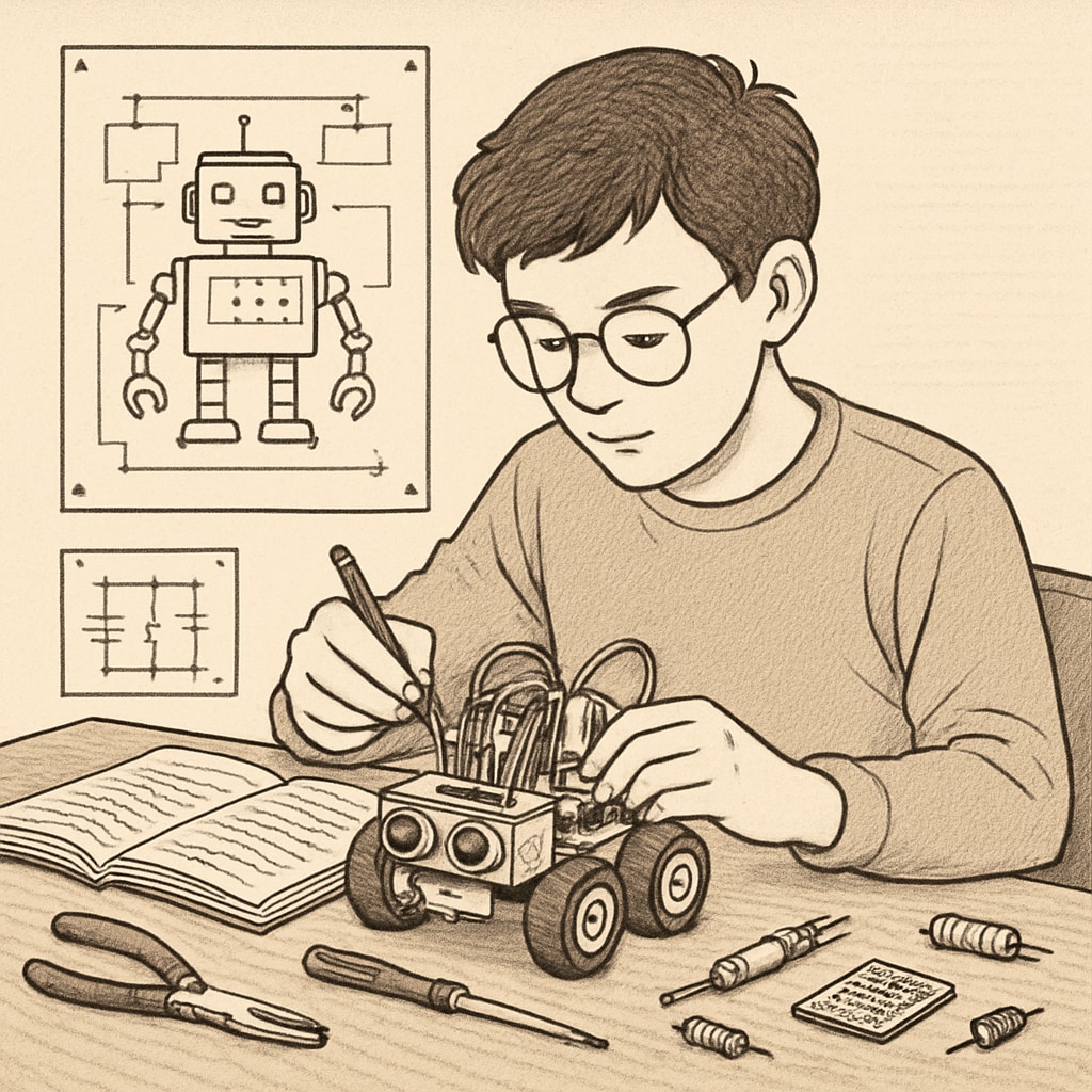 A student developing technical skills to bridge passion and career.