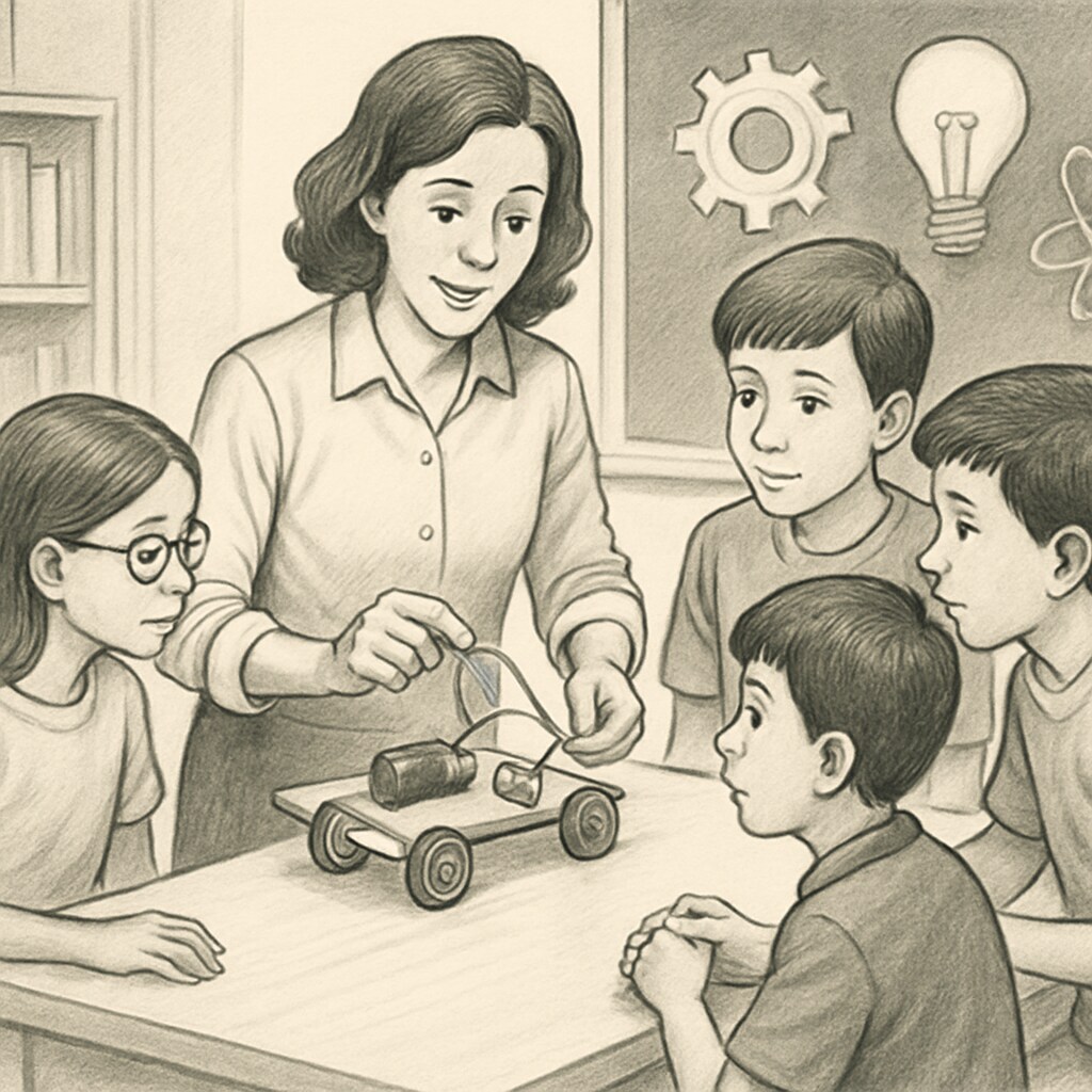A STEM project session where students develop skills and explore academic interests.