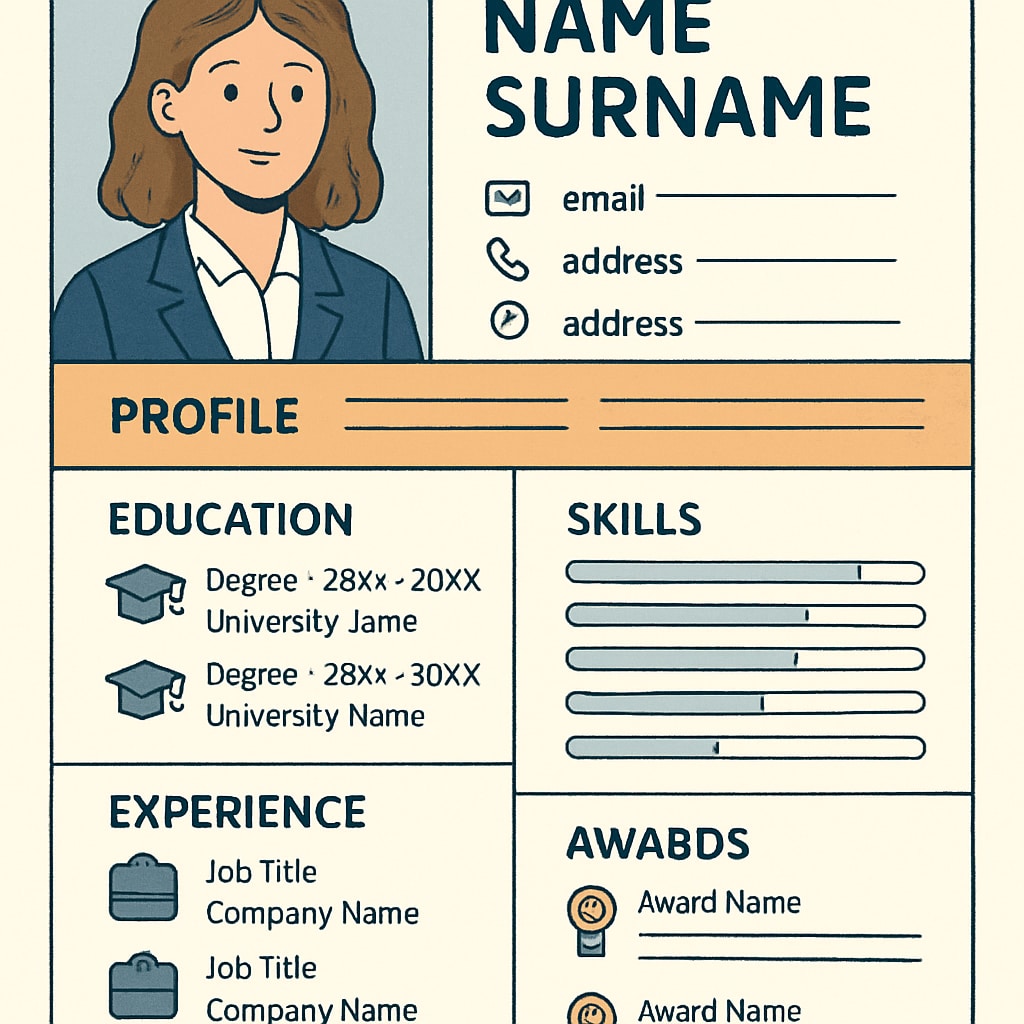 Example of a resume template inspired by Canadian education principles, demonstrating organization and professionalism.