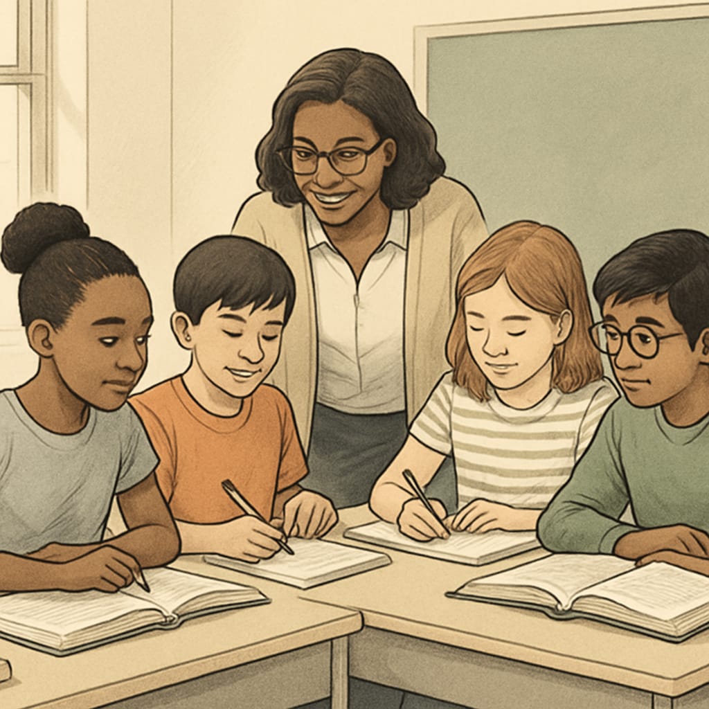 Inclusive education environment supporting diverse learners, including those with learning disabilities.