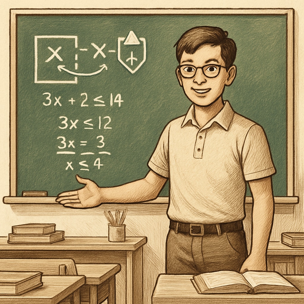 A student showcasing how math principles were applied in an esports setting.