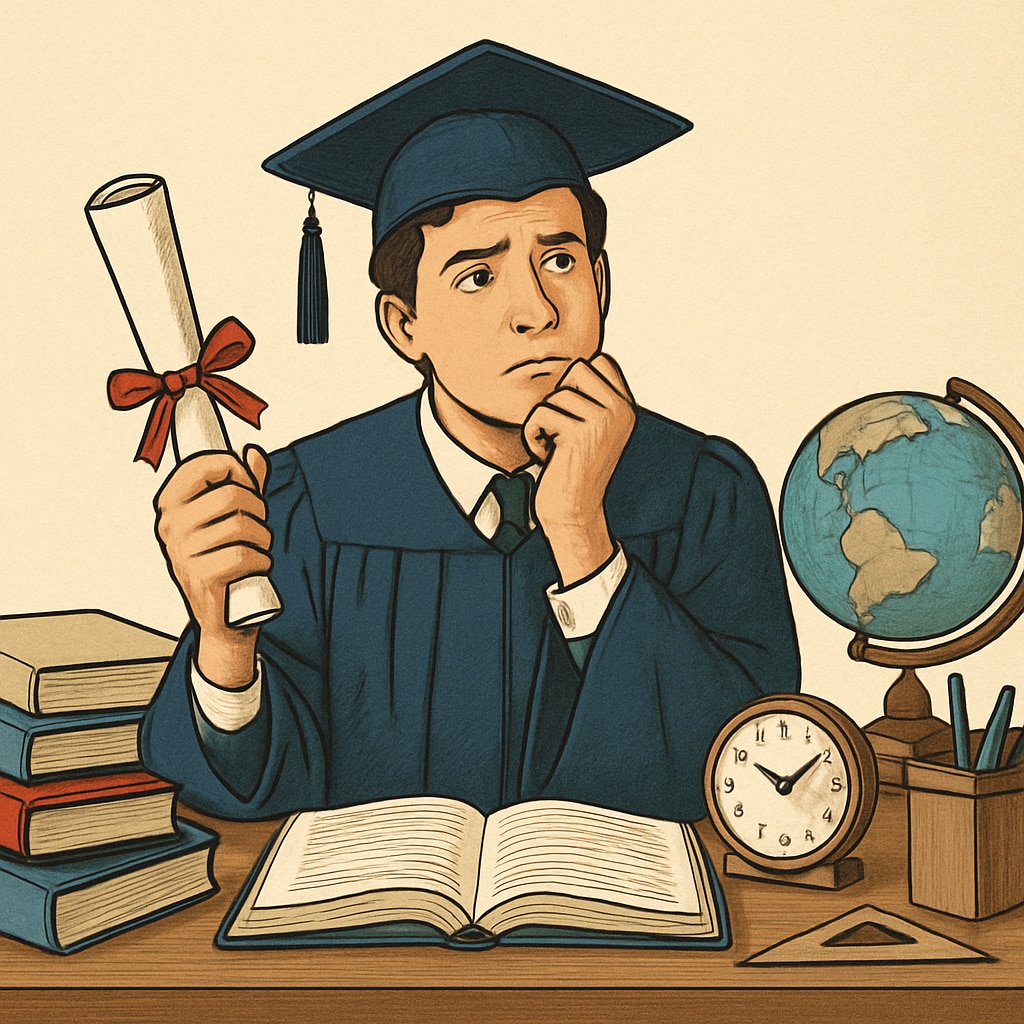 A student reflecting on their modified high school diploma and considering career options