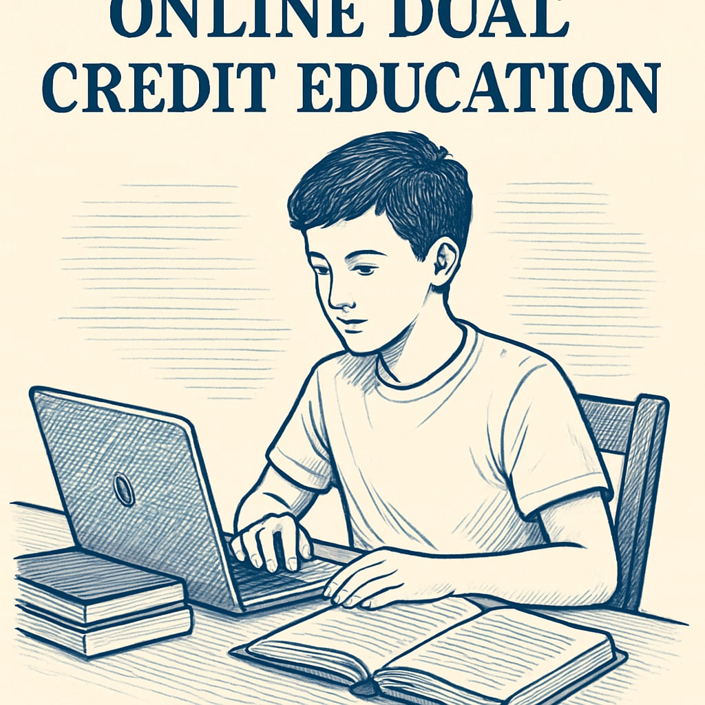 Student studying for Khan World School and ASU dual credit program.